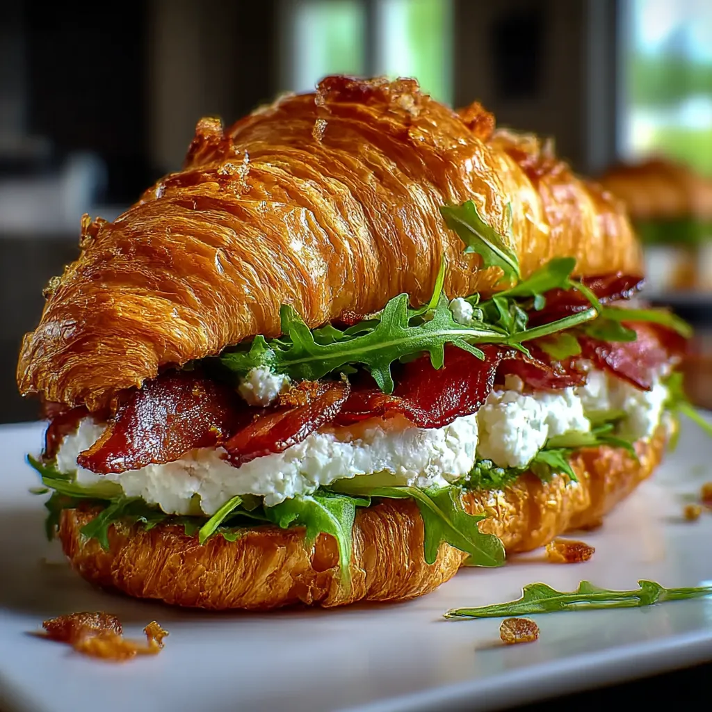 Apple and Goat Cheese Croissant Sandwich recipe