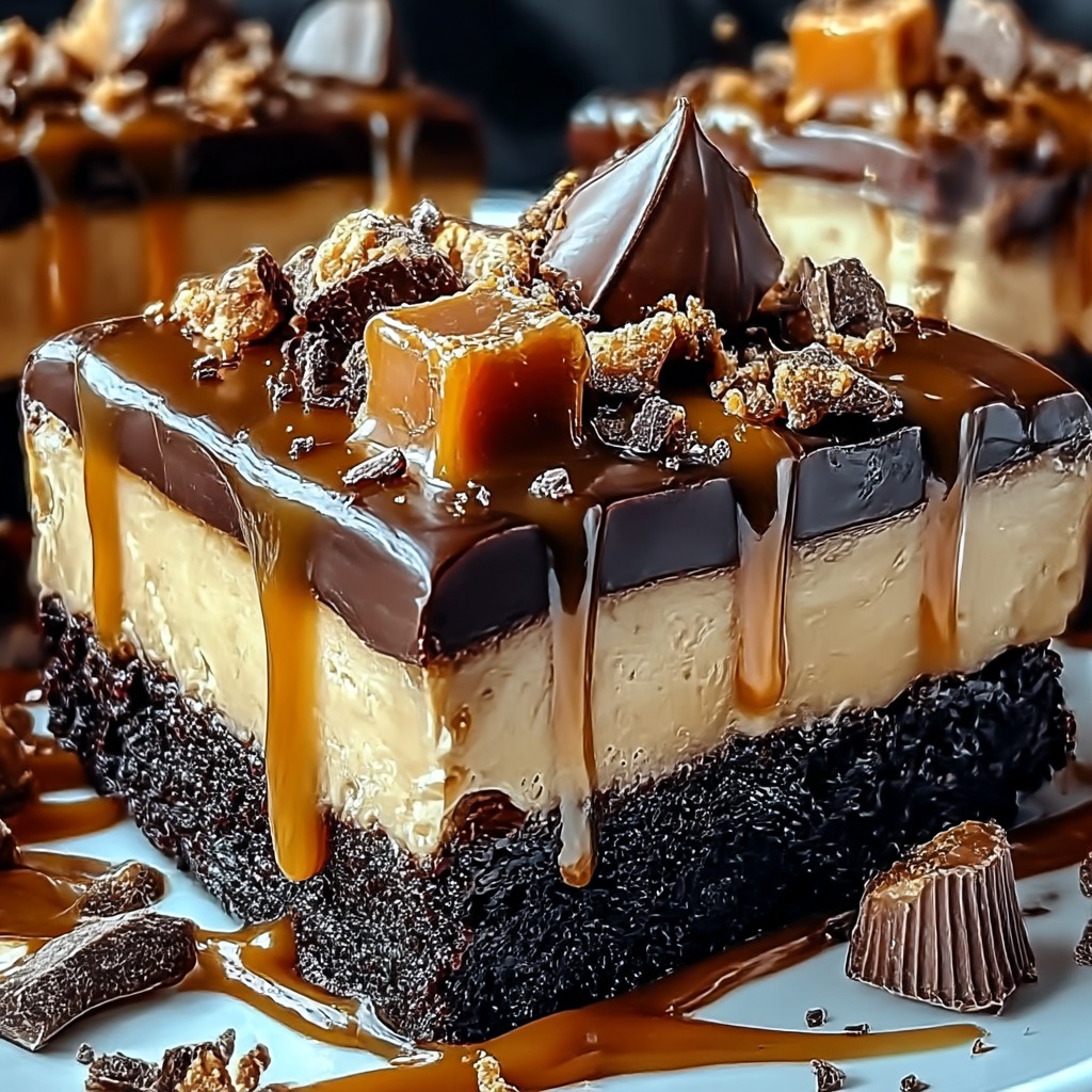 Milky Way Caramel Cheesecake Brownies for Sweet Indulgence