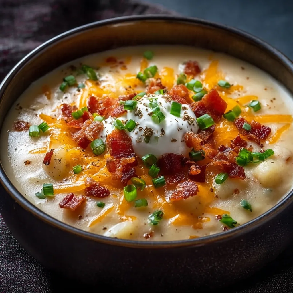 Comforting Loaded Baked Potato Soup